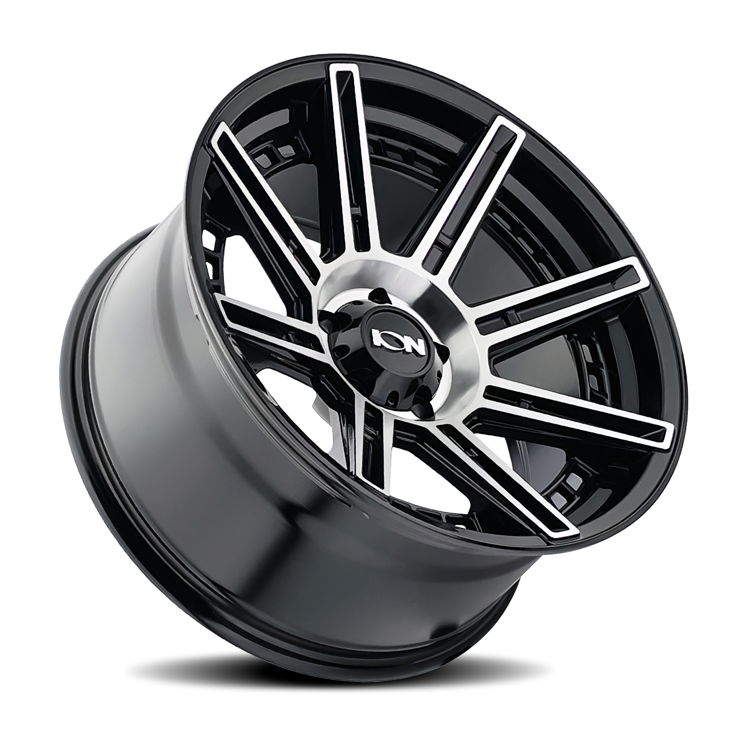ION 149 Gloss black machined 20x9 -12 8x165.1mm 125.2mm - Wheelwiz