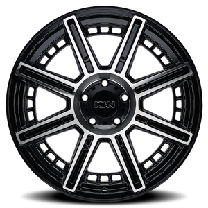 ION 149 Gloss black machined 20x9 -12 6x139.7mm 106.1mm - Wheelwiz