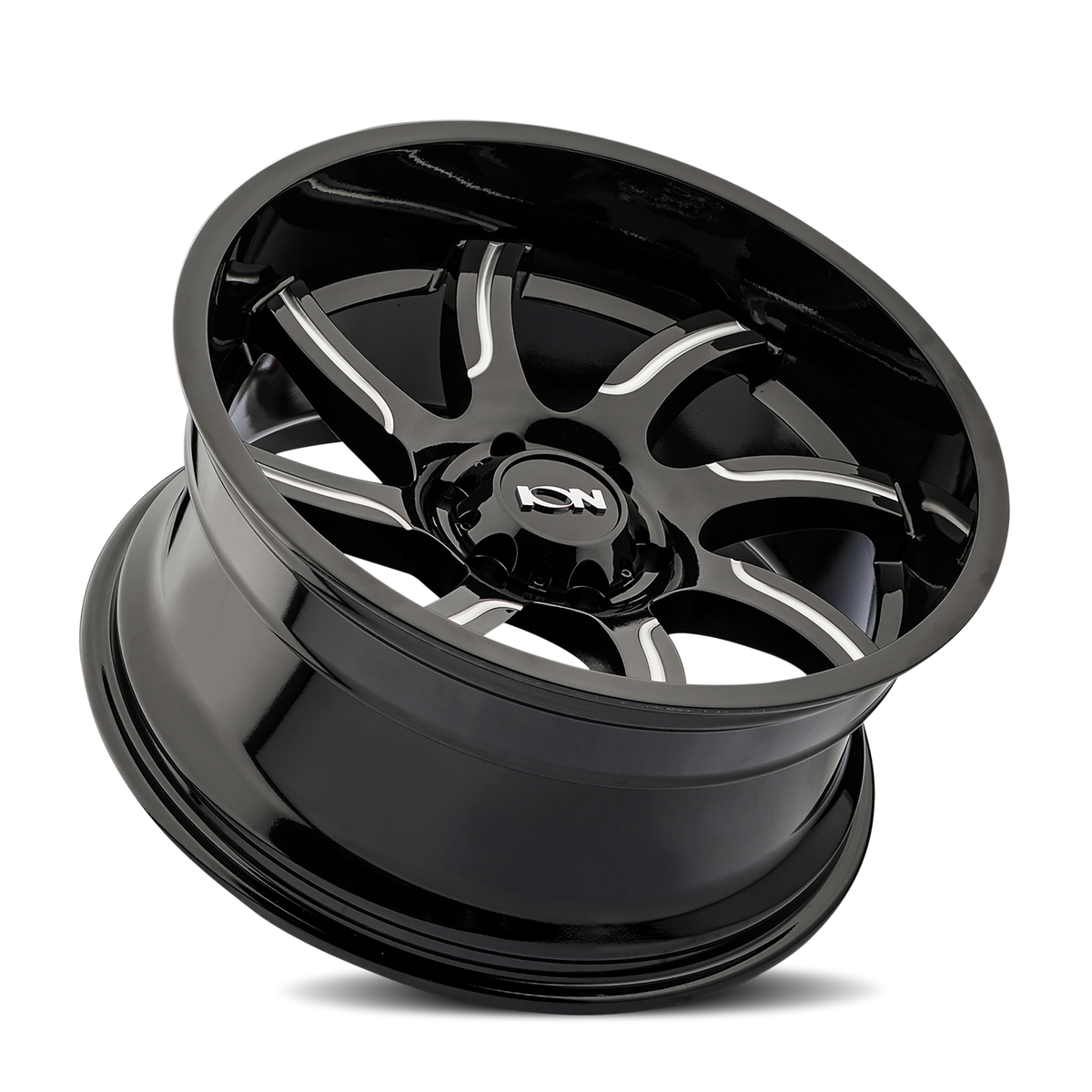 ION 151 Gloss black milled 20x10 -19 8x170mm 125.2mm - Wheelwiz