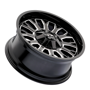 ION 152 Gloss black milled 20x9 0 8x170mm 125.2mm