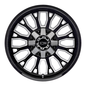 ION 152 Gloss black milled 20x9 0 8x170mm 125.2mm