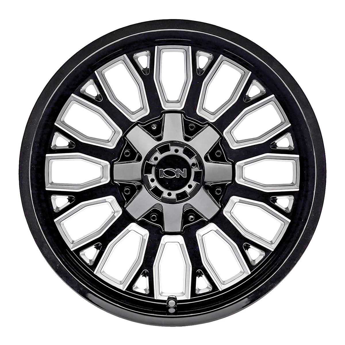 ION 152 Gloss black milled 20x9 0 8x180mm 124.1mm - Wheelwiz