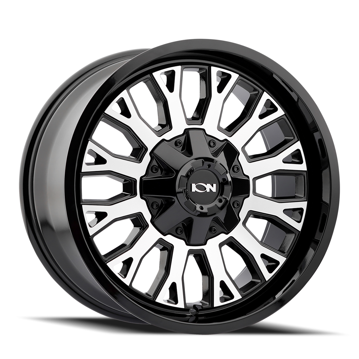 ION 152 Gloss black machined 20x9 0 6x135|6x139.7mm 106mm - Wheelwiz