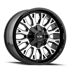ION 152 Gloss black machined 20x9 0 8x180mm 124.1mm - Wheelwiz