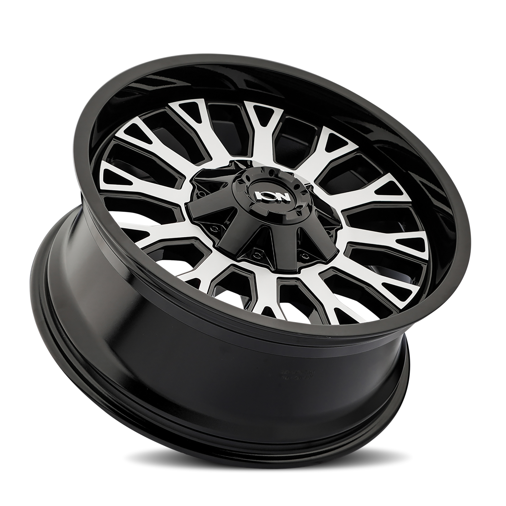 ION 152 Gloss black machined 20x9 0 8x180mm 124.1mm