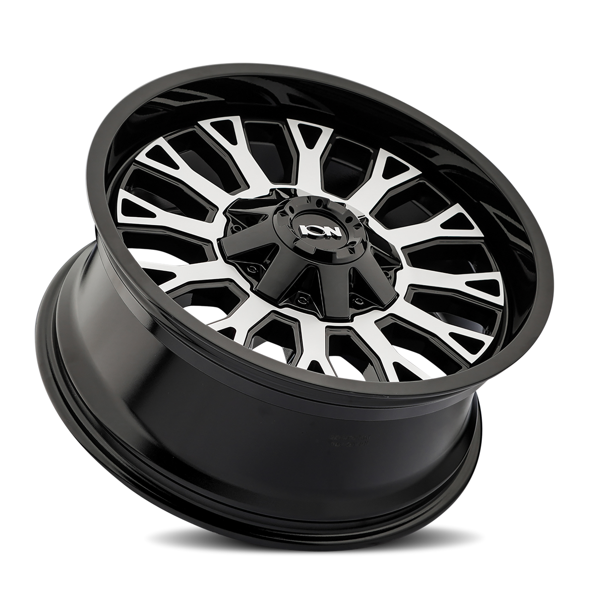 ION 152 Gloss black machined 20x9 0 8x180mm 124.1mm - Wheelwiz