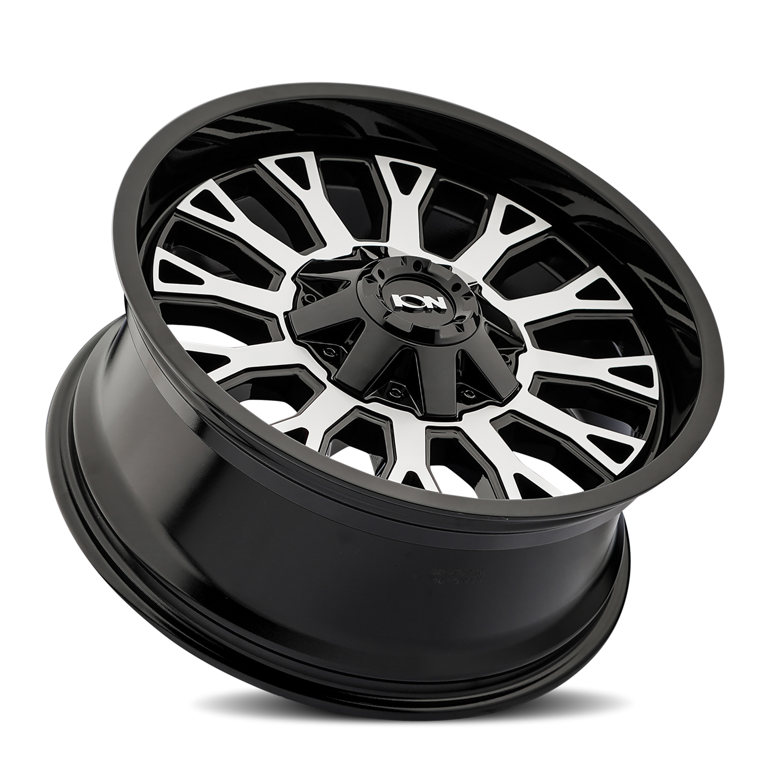 ION 152 Gloss black machined 20x9 0 5x127|5x139.7mm 87.1mm - Wheelwiz