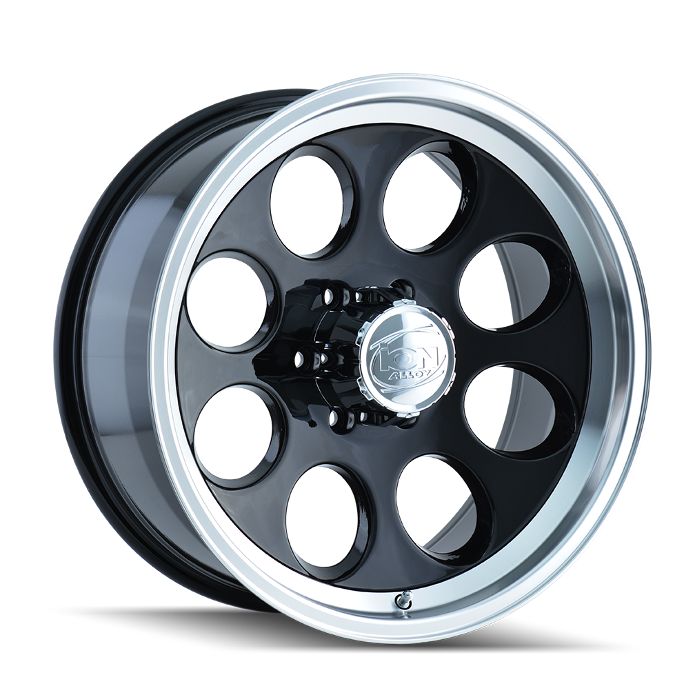 ION 171 Gloss black machined 16x10 -38 8x170mm 130.8mm - Wheelwiz