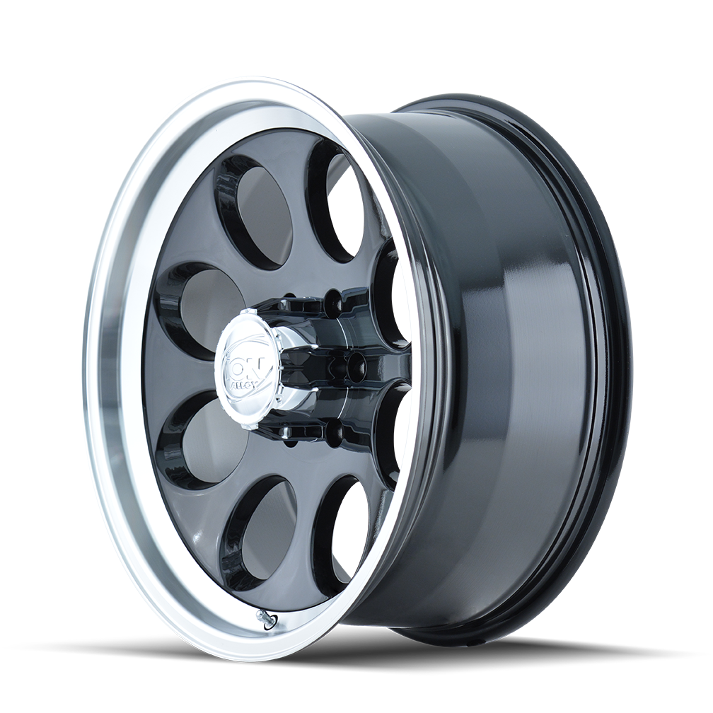 ION 171 Gloss black machined 15x8 -27 5x139.7mm 108mm