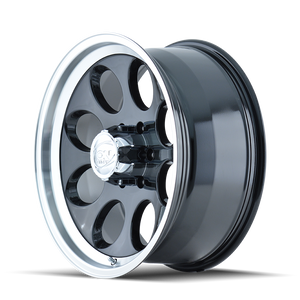 ION 171 Gloss black machined 16x10 -38 8x170mm 130.8mm - Wheelwiz