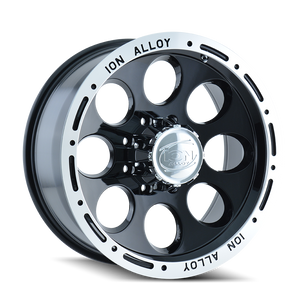 ION 174 Gloss black machined 16x10 -38 8x170mm 130.8mm - Wheelwiz