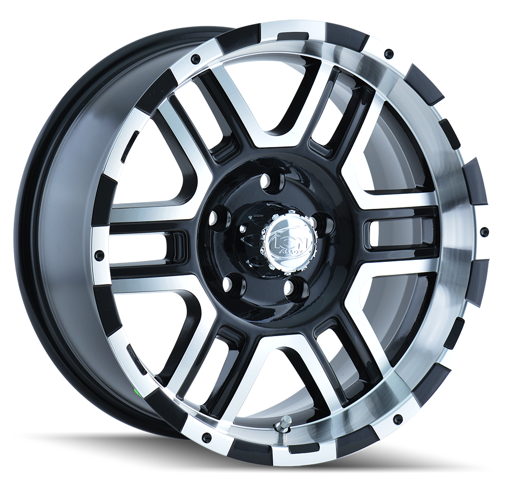 ION 179 Satin black machined 17x8 +10 7x150mm 87mm - Wheelwiz