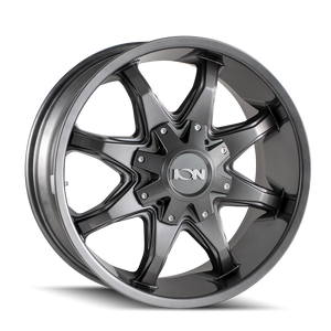 ION 181 Gloss graphite 17x9 +18 8x165.1|8x170mm 130.8mm - Wheelwiz