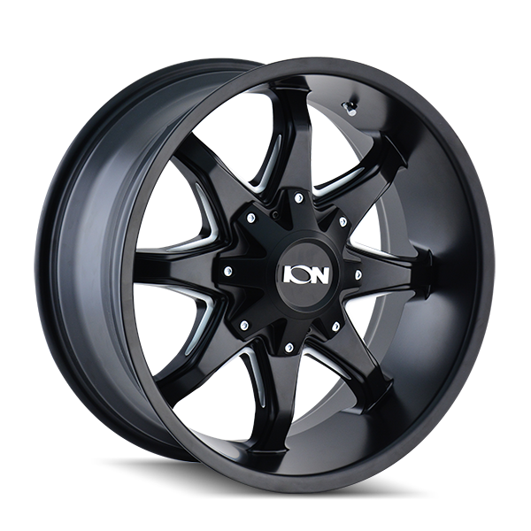 ION 181 Satin black 17x9 +18 8x165.1|8x170mm 130.8mm - WheelWiz