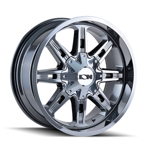 ION 184 Chrome 20x9 8x165.1,8x170mm 130.8mm - Wheelwiz