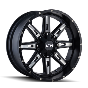 ION 184 Satin black milled 18x9 +18 5x139.7|5x150mm 110mm - WheelWiz