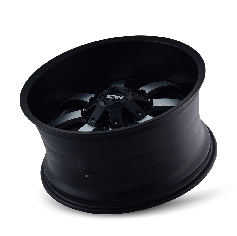 ION 189 Satin black machined 18x9 0 6x135|6x139.7mm 106mm - WheelWiz