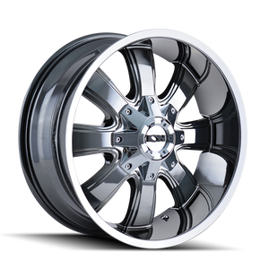 ION 189 Pvd chrome 20x9 +18 5x127|5x139.7mm 87mm - WheelWiz