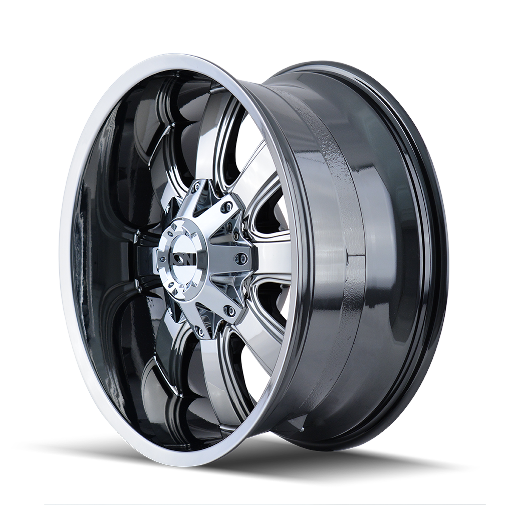 ION 189 Pvd chrome 20x9 +18 5x127|5x139.7mm 87mm - WheelWiz