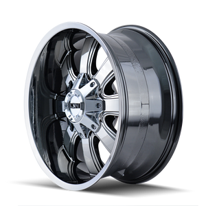 ION 189 Pvd chrome 20x9 +18 5x127|5x139.7mm 87mm - WheelWiz