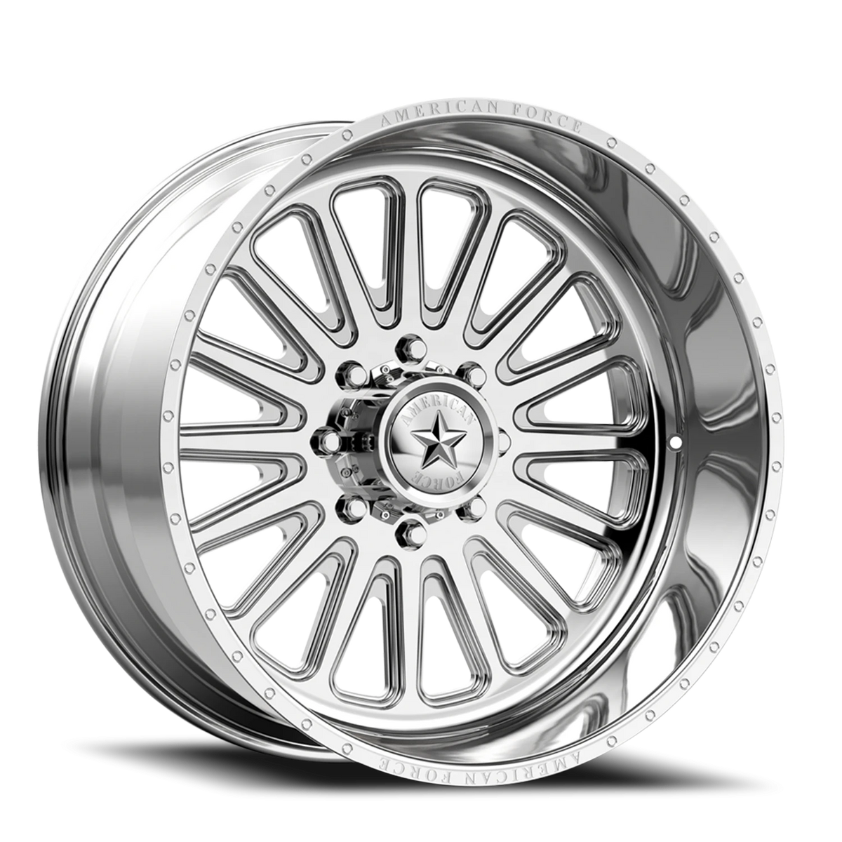 American Force F107 Idol SS Polished 24x12 -40 5x135mm 87mm - Wheelwiz
