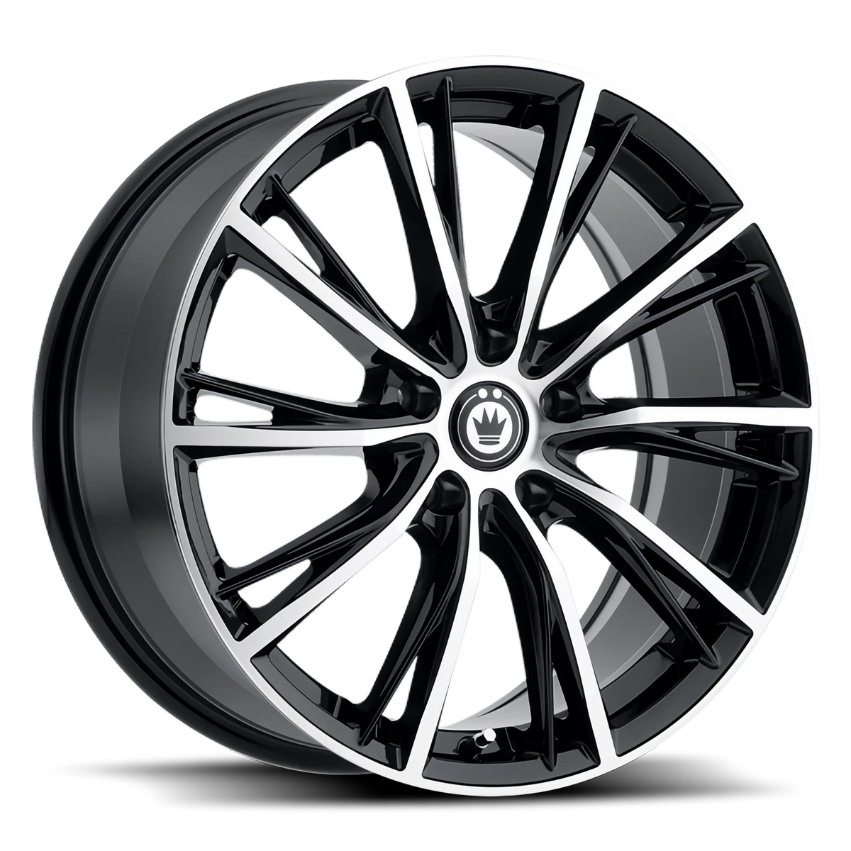 Konig Impression Gloss Black W/ Machined Face 17x7.5 +40 5x108mm 73.1mm - Wheelwiz