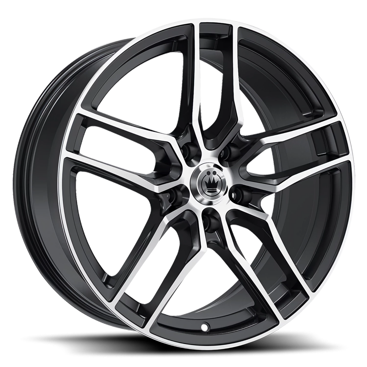 Konig Intention Gloss Black W/ Machined Face 17x8 +45 5x100mm 73.1mm - Wheelwiz