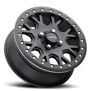 Vision Wheel GV8 Satin Black 15x6 +12 4x156mm 131.1mm - Wheelwiz