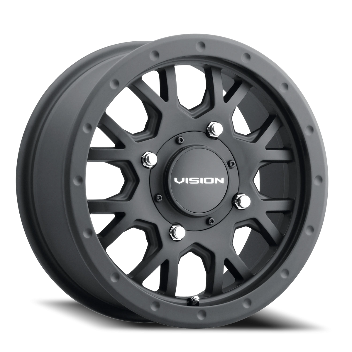 Vision Wheel GV8 Satin Black 15x6 +38 4x136mm 110.5mm - Wheelwiz