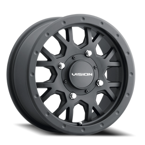 Vision Wheel GV8 Satin Black 15x6 +38 4x136mm 110.5mm - Wheelwiz