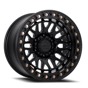 Lock Offroad Invader Forged Beadlock Matte Black 17x9 +25 5x127mm 71.5mm