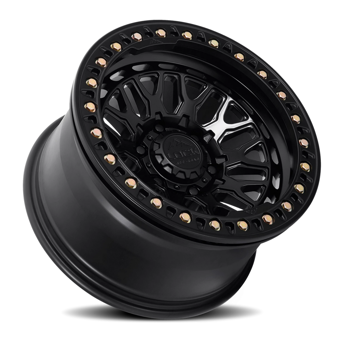Lock Offroad Invader Forged Beadlock Matte Black 17x9 +25 5x127mm 71.5mm
