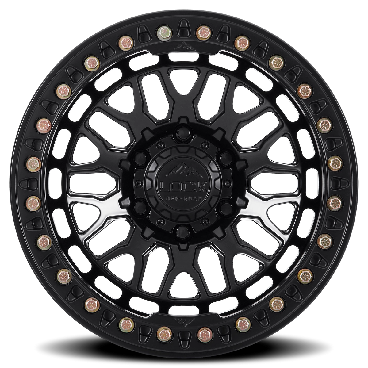 Lock Offroad Invader Forged Beadlock Matte Black 17x9 +25 5x127mm 71.5mm
