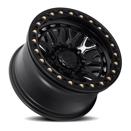 Lock Offroad Invader Forged Beadlock Matte Black 17x9 +25 6x135mm 87.1mm - Wheelwiz