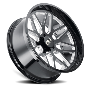 Cali Off-road INVADER Gloss black milled 20x10 -25 6x139.7mm 106.1mm