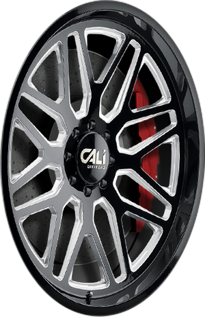 Cali Off-road INVADER Gloss black milled 20x10 -25 6x139.7mm 106.1mm