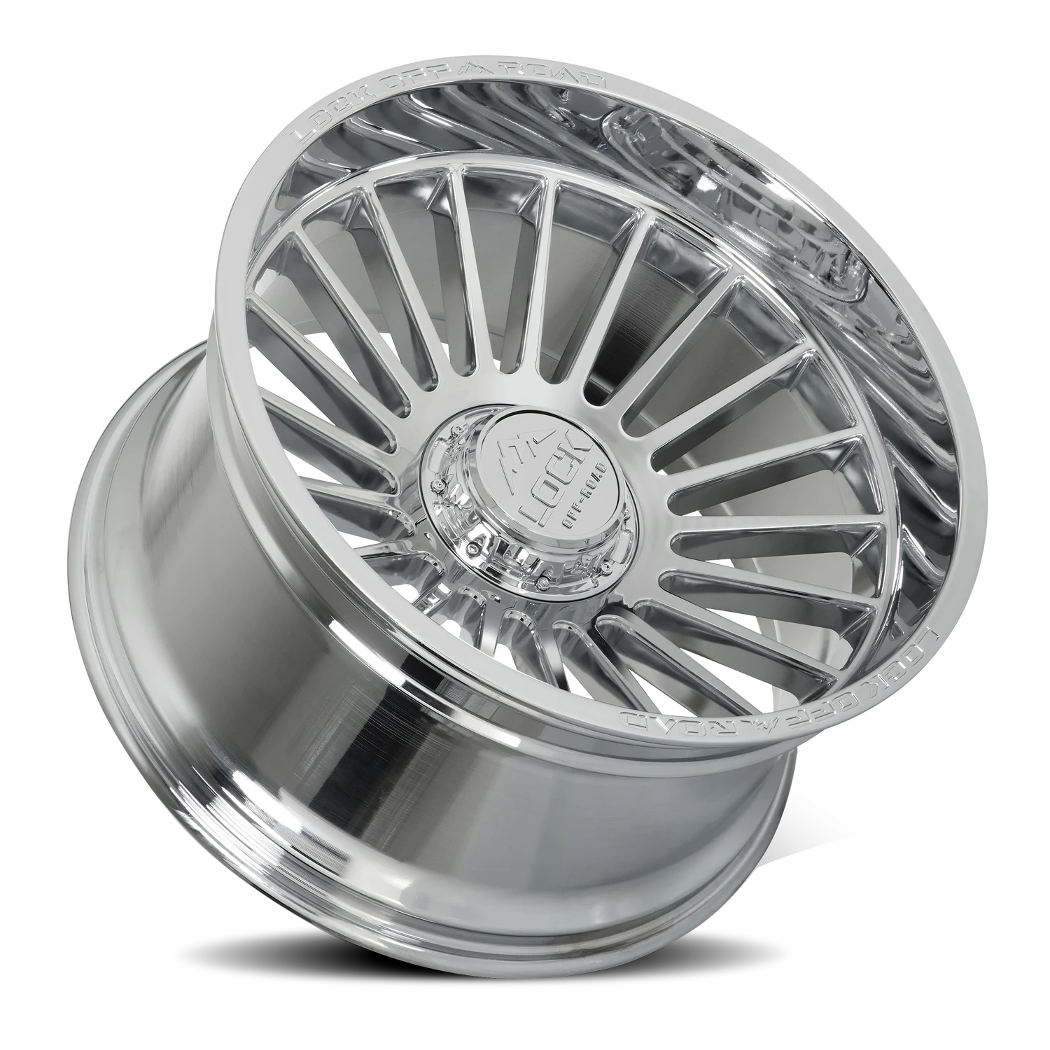 Lock Offroad Invasion Chrome 22x12 -44 5x127|5x139.7mm 87.1mm - Wheelwiz