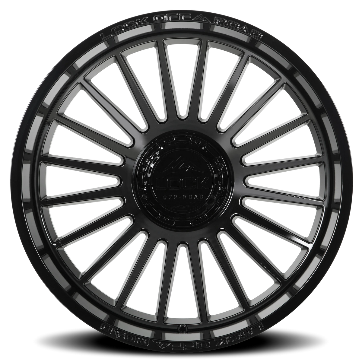 Lock Offroad Invasion Gloss Black 22x12 -44 5x127|5x139.7mm 87.1mm