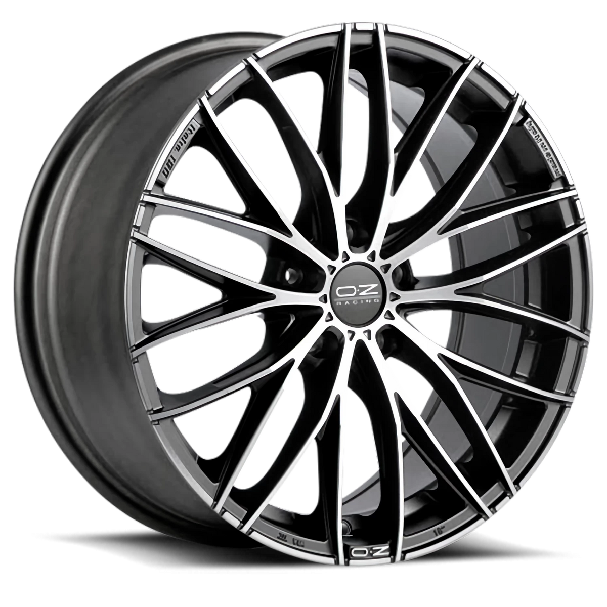 OZ Racing Italia 150 Matte Dark Graphite W/ Diamond Cut 17x7 +37 4x100mm 68mm - Wheelwiz
