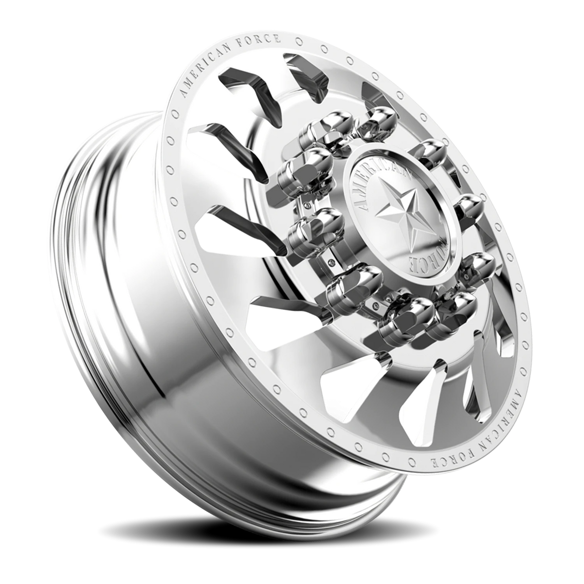 American Force J02 Thunder DRW Polished 22.5x8.25 +169 8x225mm 170mm - Wheelwiz