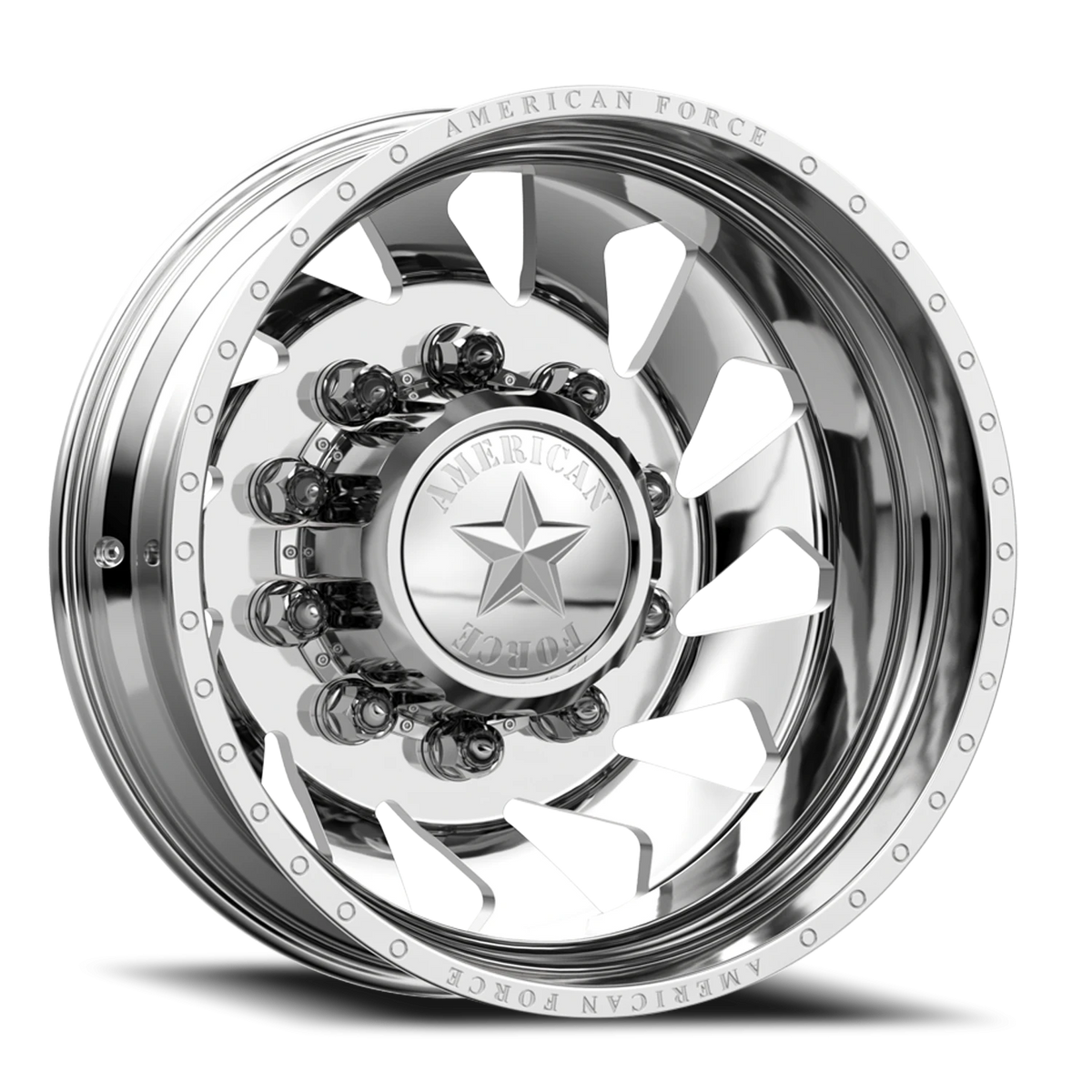 American Force J02 Thunder DRW Polished 22.5x8.25 -145 8x170mm 125mm - Wheelwiz