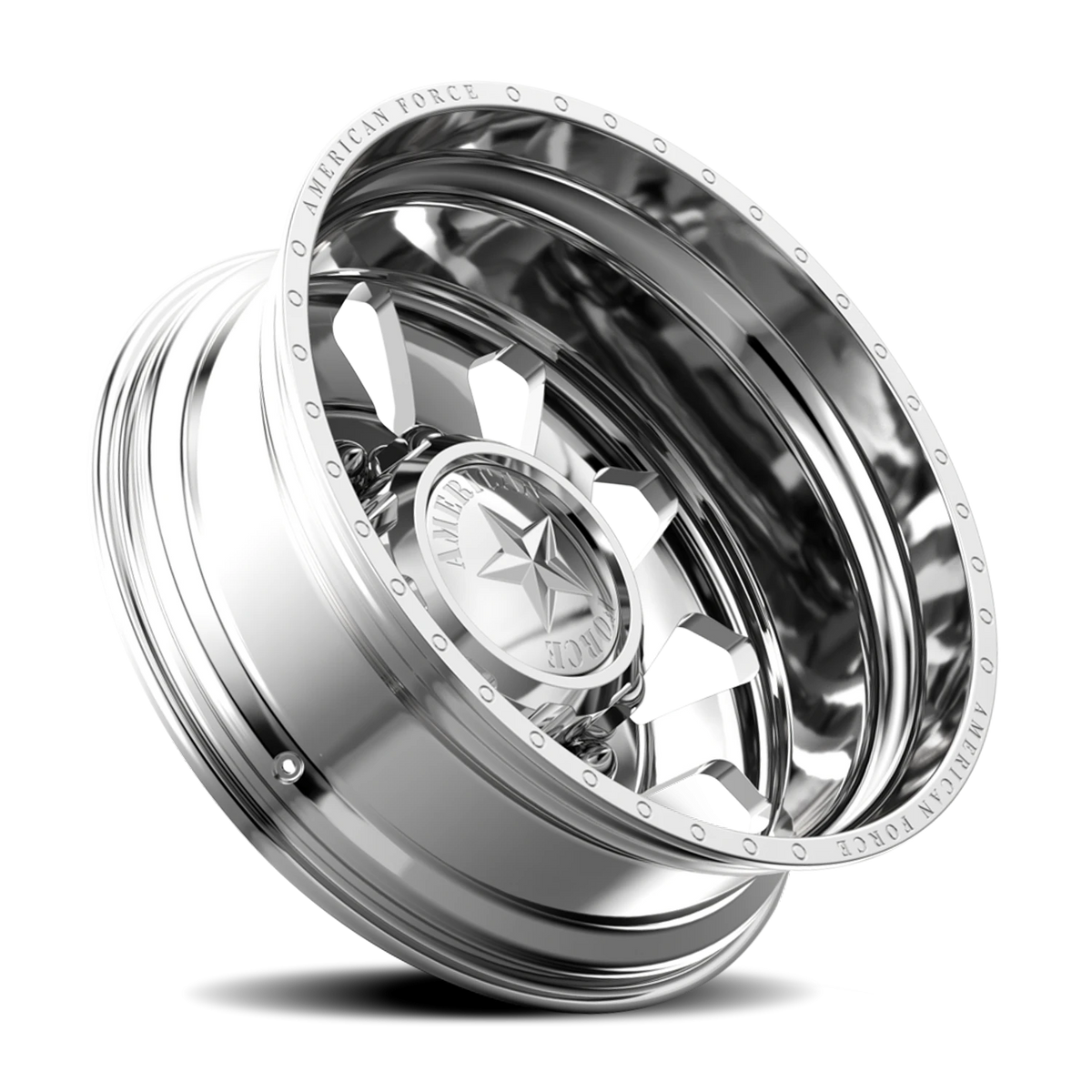 American Force J02 Thunder DRW Polished 22.5x8.25 -145 8x170mm 125mm - Wheelwiz