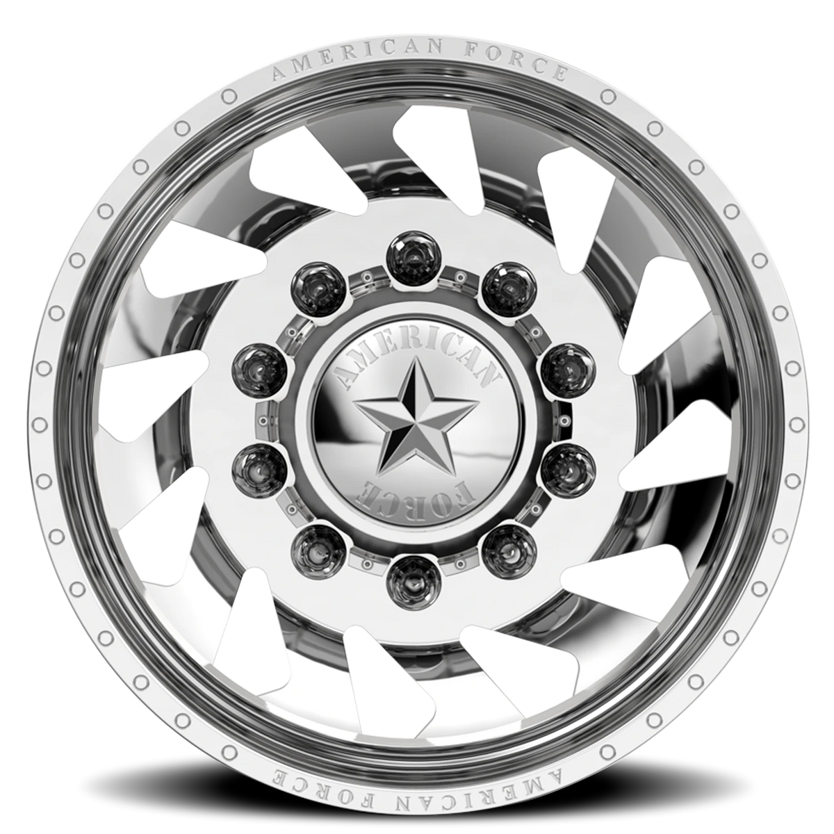 American Force J02 Thunder DRW Polished 22.5x8.25 -145 8x170mm 125mm - Wheelwiz
