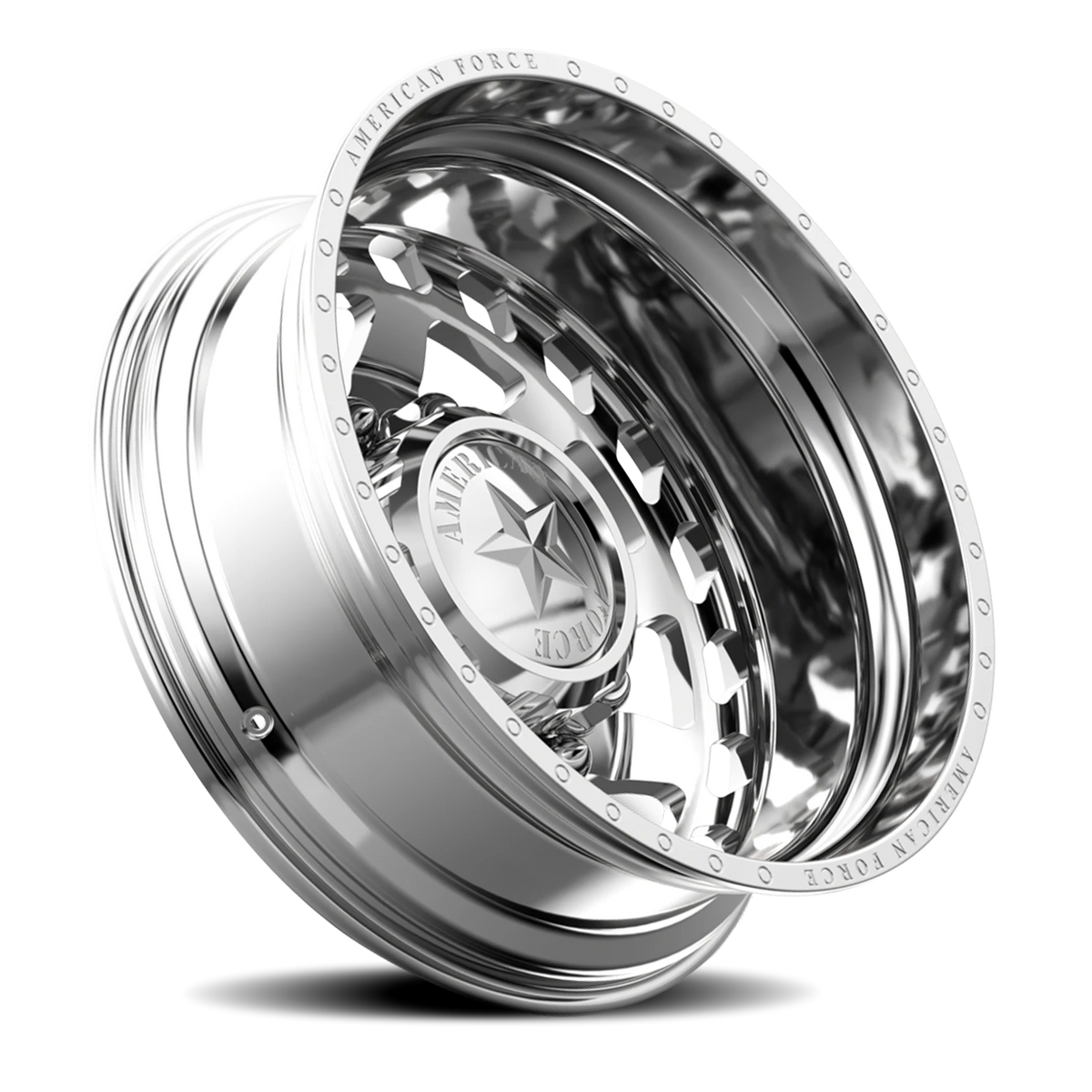 American Force J04 Block DRW Polished 22x8.25 -145 10x225mm 170mm - Wheelwiz