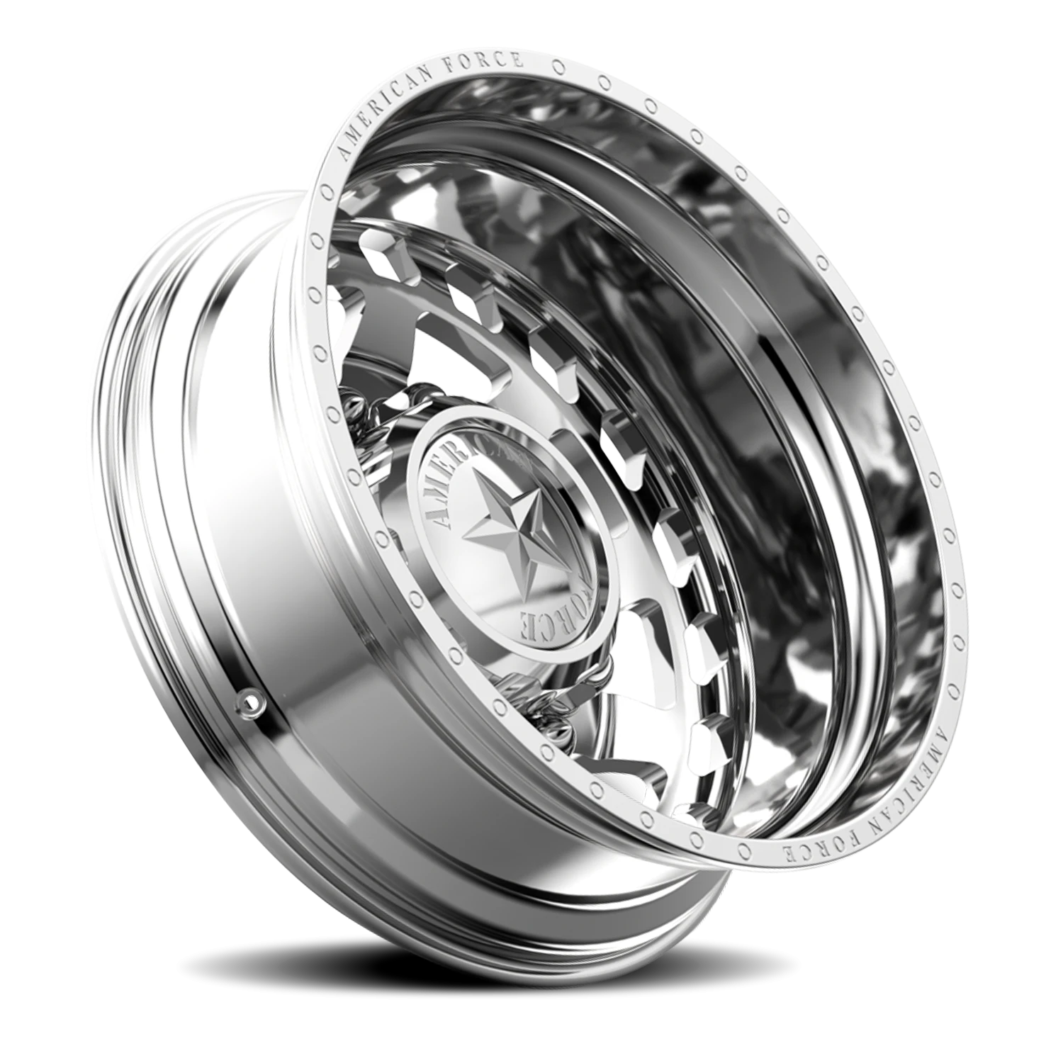 American Force J04 Block DRW Polished 28x8.25 -130 8x210mm 154mm - Wheelwiz