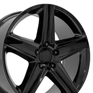 OE Wheels Replica JP06 Gloss Black 20x9.0 +34.75 5x127mm 71.5mm