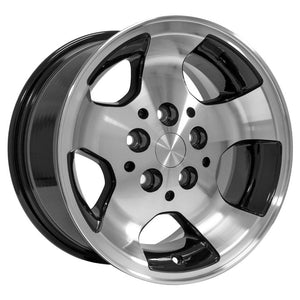 OE Wheels Replica JP08 Black Machined 15x8.0 +25.4 5x114.3mm 71.5mm