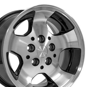 OE Wheels Replica JP08 Black Machined 15x8.0 +25.4 5x114.3mm 71.5mm