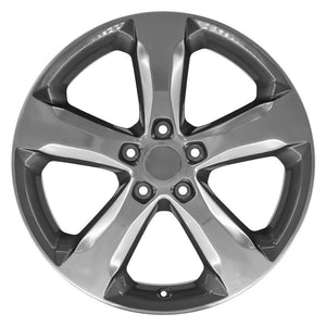 OE Wheels JP28 Gloss Gunmetal with Polished Face 20x8.5 +50 5x127|N/Amm 71.5mm - Wheelwiz