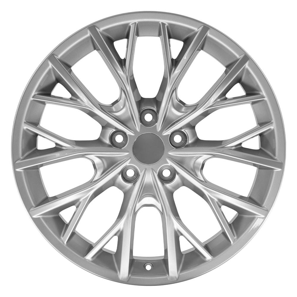 OE Wheels JP30 Gloss Hyper Silver 20x8.5 +50 5x127|N/Amm 71.5mm - Wheelwiz